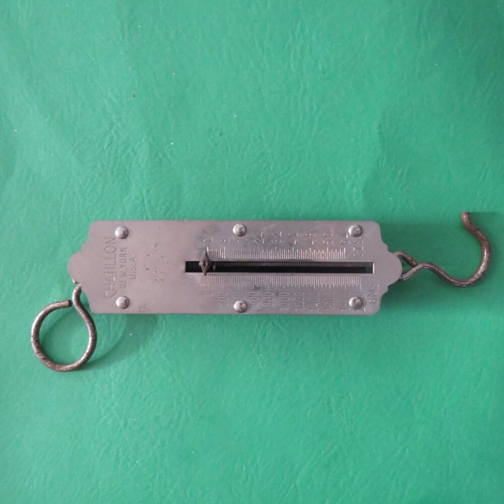 VINTAGE CHITILLON SPRING BALANCE SCALE AKA AS A POCKET BALANCE SCALE